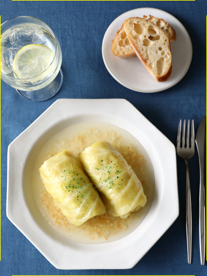 コンソメ麹のロールキャベツ